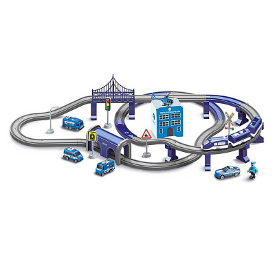 Железная дорога Скоростной поезд и Полицейский участок Голубая стрела 95028 1